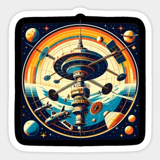 Orbital Command Space Station Tee Sticker